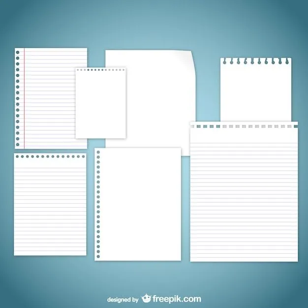 Hoja Cuaderno | Fotos y Vectores gratis