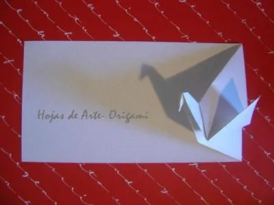 Hojas de Arte - ORIGAMI - Tarjetas de Origami