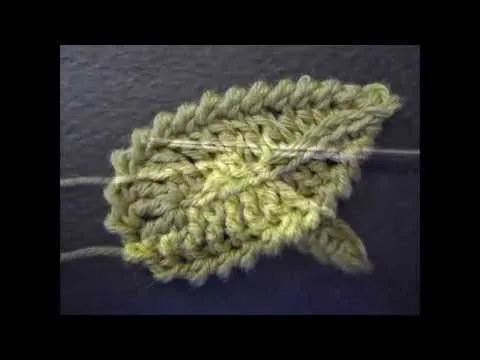 hojas a crochet - YouTube