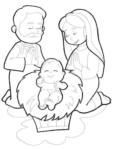holy Family - fre printables pages | Coloring Pages