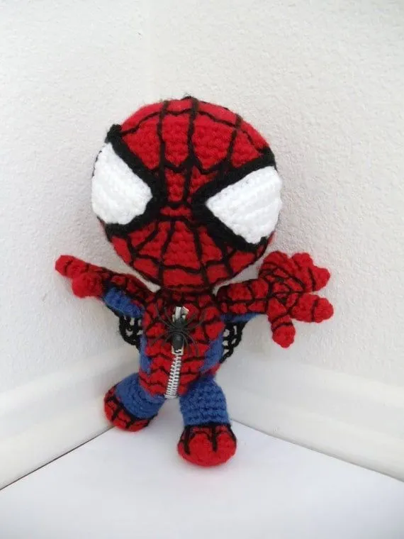 Tejido s a crochet del hombre araña - Imagui