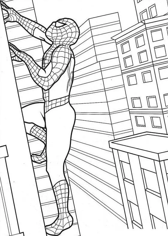 Hombre Araña (Spiderman) para colorear