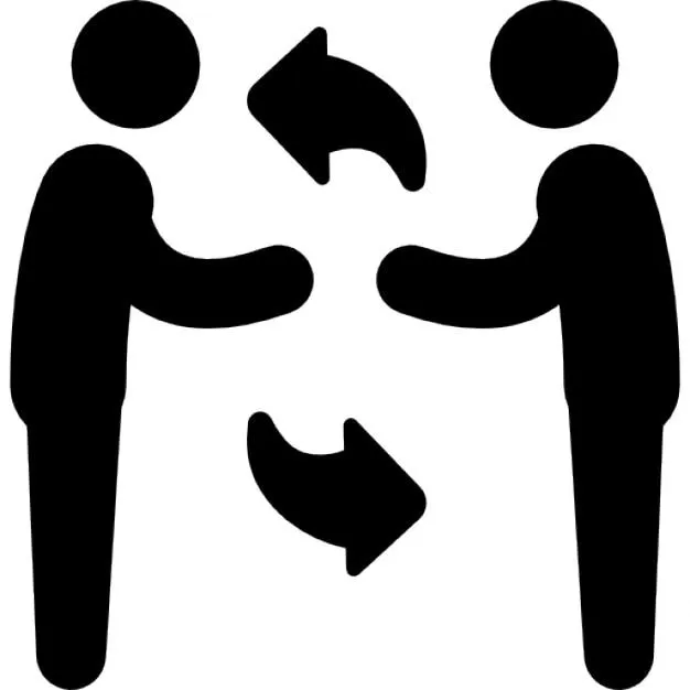 Hombres que intercambian el símbolo | Descargar Iconos gratis