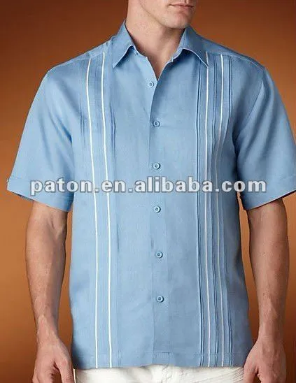 Hombres de moda de las camisas del diseñador Guayaberas ropa de ...