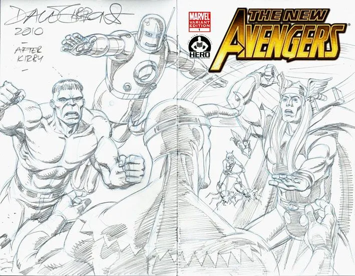Homenaje al Avengers 1 (1963) de Jack Kirby