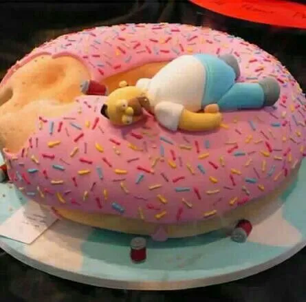 Homer Simpson Donut Cake | cAkE | Pinterest