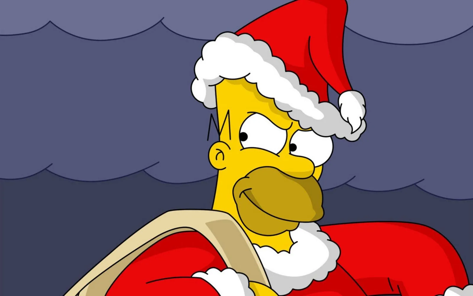  ... - Homer Simson - dibujos animados - Santa Claus - gorros - wallpaper