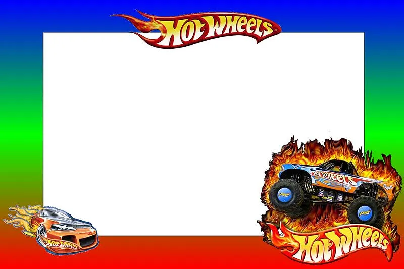 Hot Wheels invitaciones gratis - Imagui