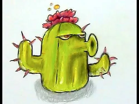 How I Draw Cactus Plants vs Zombies - YouTube