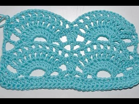 How to Crochet * Big Fan Stitch - YouTube