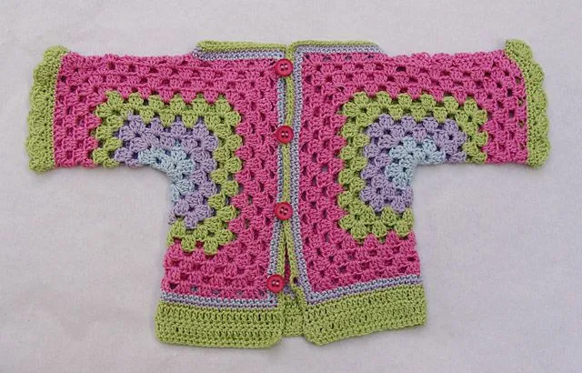 How To Crochet A Granny Hexigon Baby Surprise Sweater! - creative ...