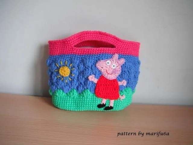 how to crochet peppa pig purse bag free pattern tutorial by ...