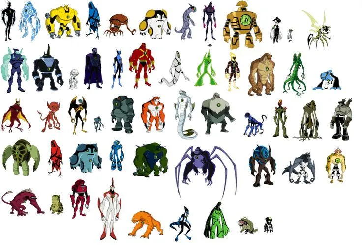 ben 10 original,force,ultimate and omniverse aliens on Pinterest ...