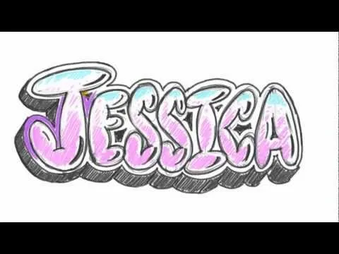 How to Draw Graffiti Letters - Write Jessica in Graffiti Bubble ...