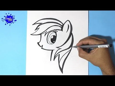 How to draw my little pony - Como dibujar a Rainbow Dash 3 - How ...