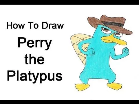 How to Draw Perry the Platypus (Agent P) - YouTube