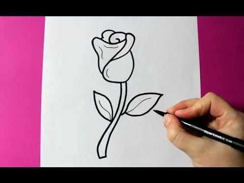 HOW TO DRAW A ROSE - SUPER EASY ROSE TO DRAW - YouTube HOW TO DRAW A ROSE - SUPER EASY ROSE TO DRAW - YouTube