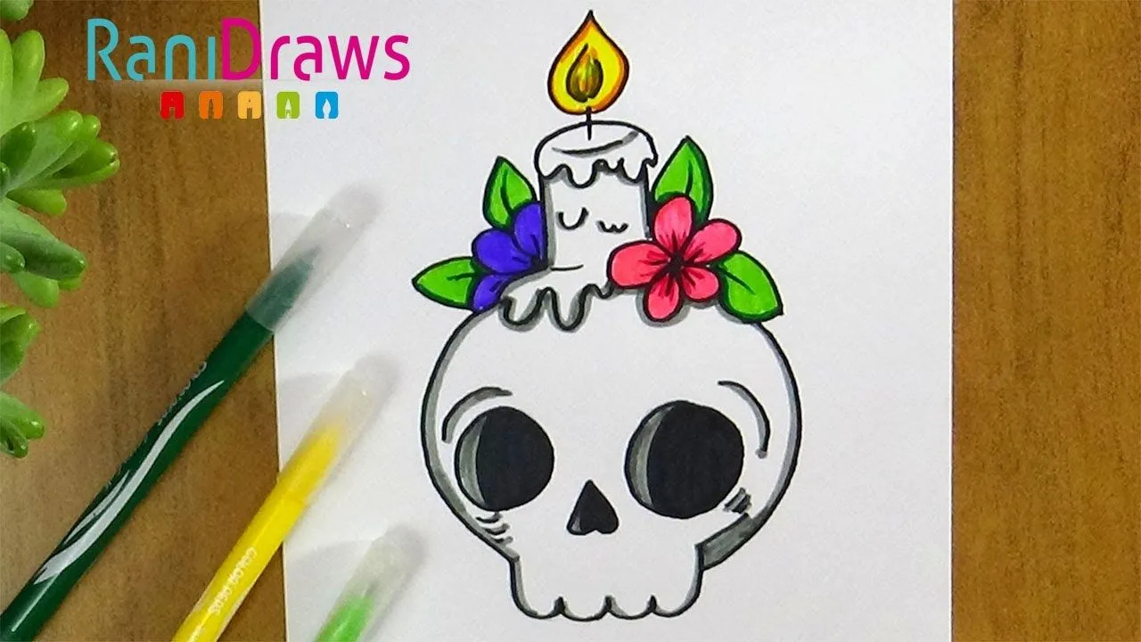 How to draw a SKULL - Step by step - YouTube