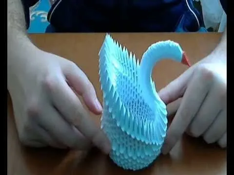 HOW TO MAKE 3D ORIGAMI SWAN (MODEL1) - YouTube