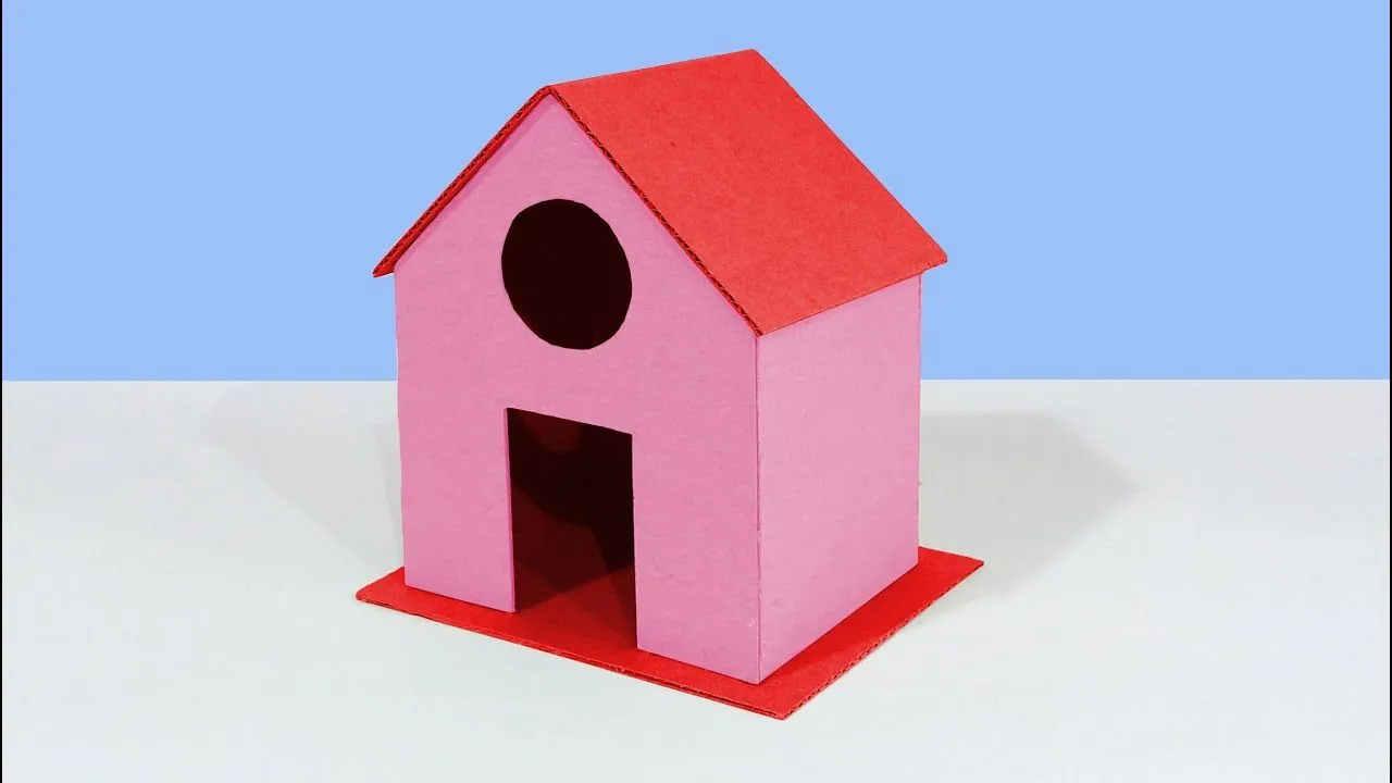 How to make cardboard house - YouTube