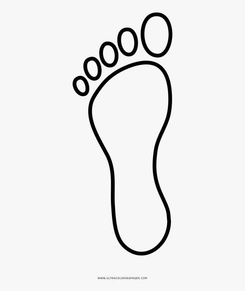 How To Make Footprint Crafts - Huellas De Pies Para Colorear - Free  Transparent PNG Download - PNGkey