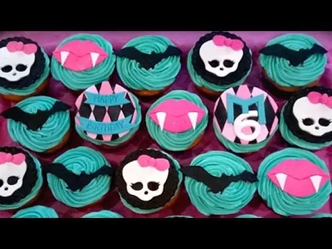 How to make Monster high cupcakes - YouTube