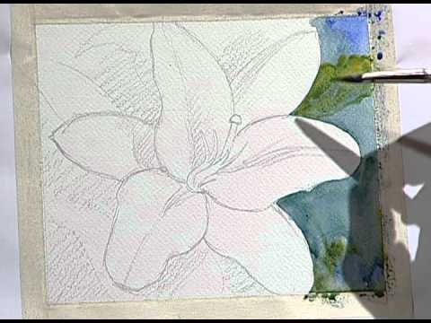 How to paint a beautiful yellow flower 1 / Como pintar una bella ...
