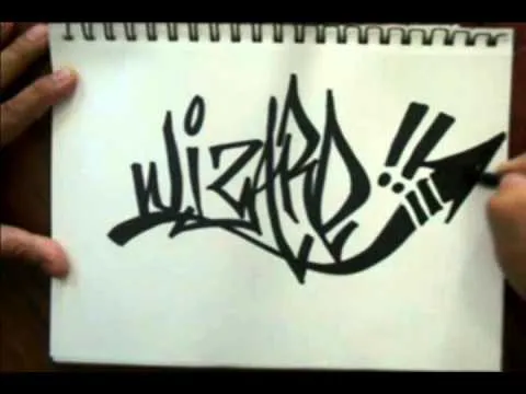 How to tag a graffiti name (WIZARD) - YouTube