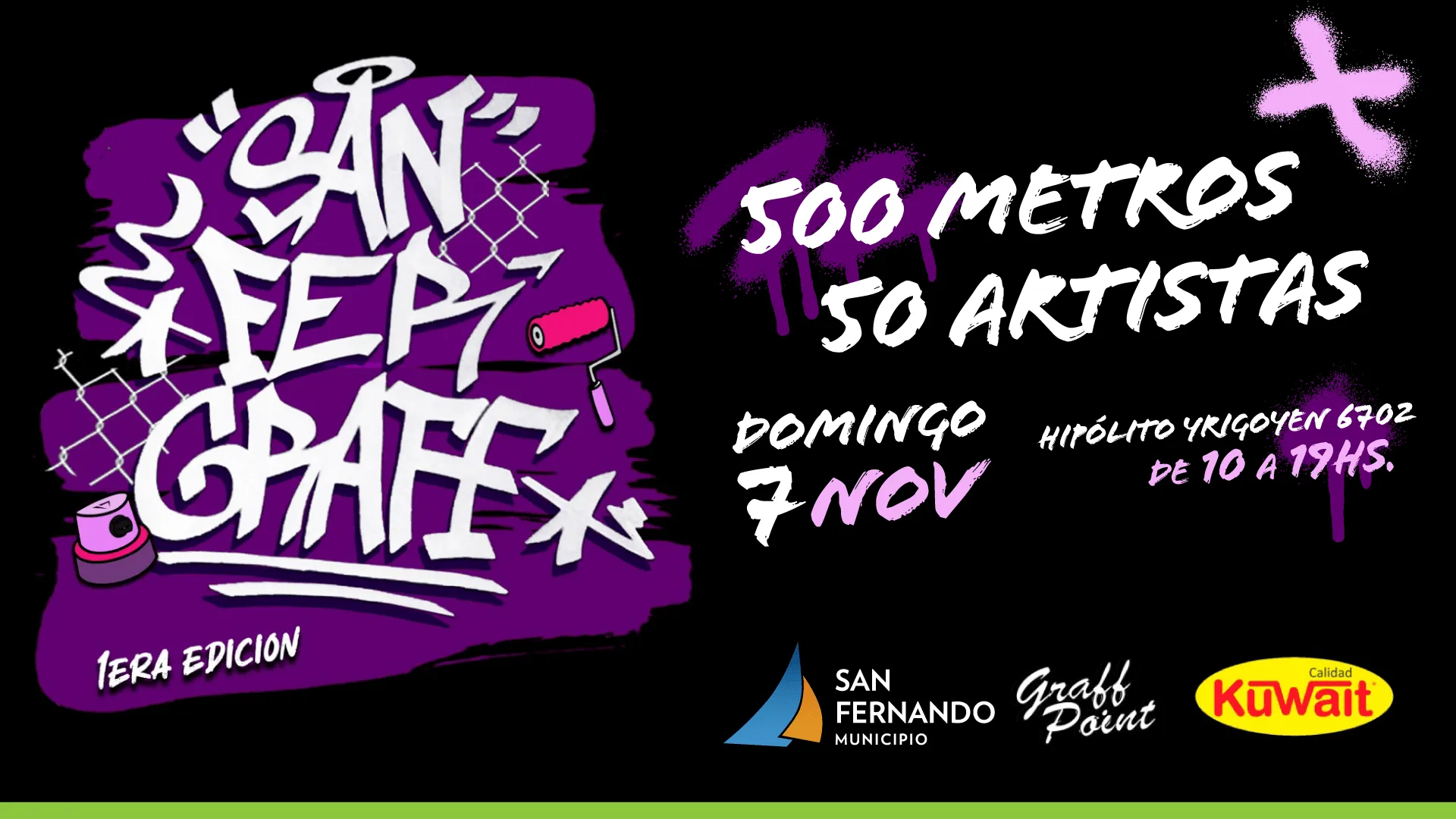 HOY: 50 artistas de graffiti en vivo, en la primera edición de “San Fer  Graff” – Nuevo Norte Digital