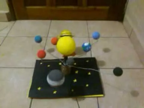 maqueta del sistema solar movil - YouTube