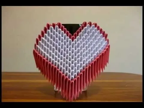 Corazon Origami 3D - YouTube