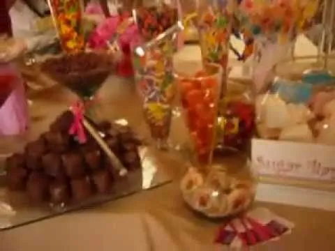 Mesa de dulces y botanas de Sugar Bar - YouTube