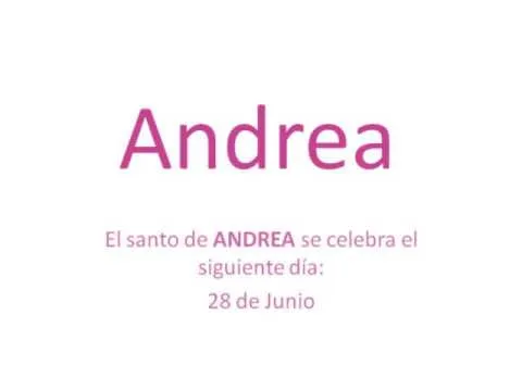 Origen y significado del nombre Andrea - YouTube