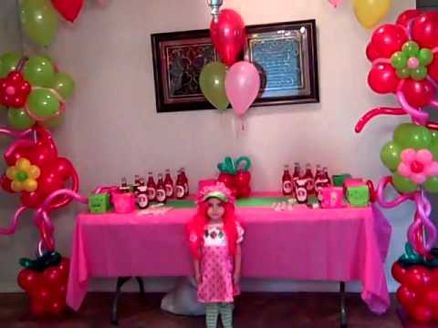 Decoración de fiestas infantiles de strawberry shortcake - Imagui