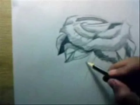 dibujando una rosa luisdavid - YouTube