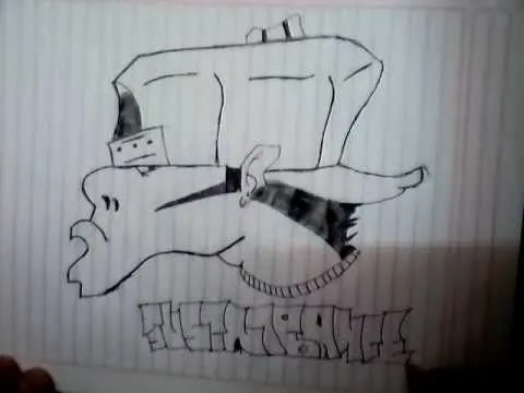 dibujo paso a paso de graffiti - YouTube