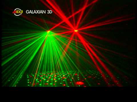American DJ Galaxian 3D - YouTube