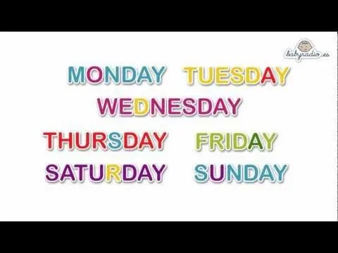 Los días de la semana en inglés y su pronunciación | Saber Es Práctico