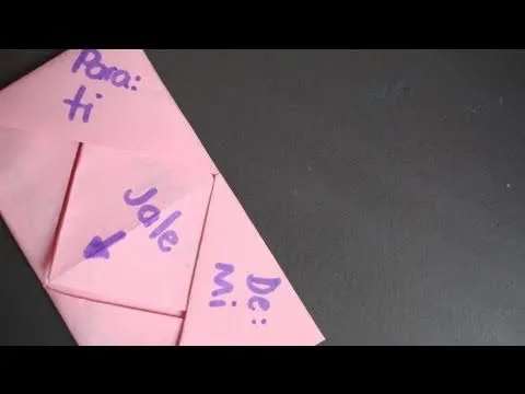 Como doblar cartas de amor - Imagui