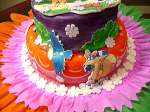 Tortas Yigoyen- Dora La exploradora - torta y gelatina - YouTube