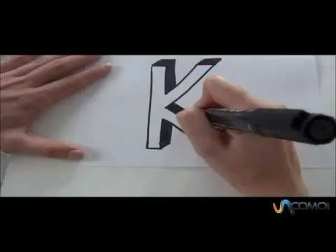 Cómo hacer la letra K en 3D - YouTube