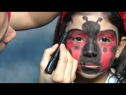 Maquillaje de fantasía de mariquita - YouTube