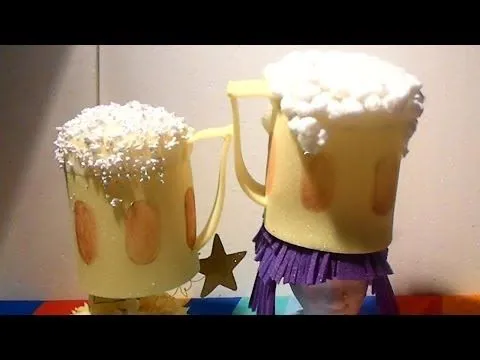 Sombrero de goma espuma con forma de jarra de Cerveza - YouTube