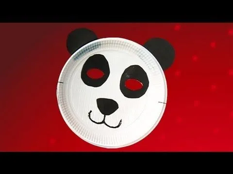 Máscara de oso panda. Disfraces caseros en carnaval - YouTube