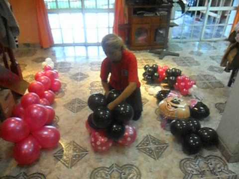 Decoraciónes en globos Minnie coqueta - Imagui