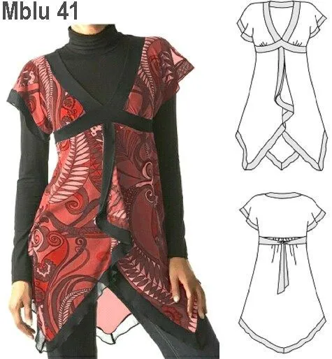 http://www.unicose.net | sewing smock ( batas,blusas largas ...