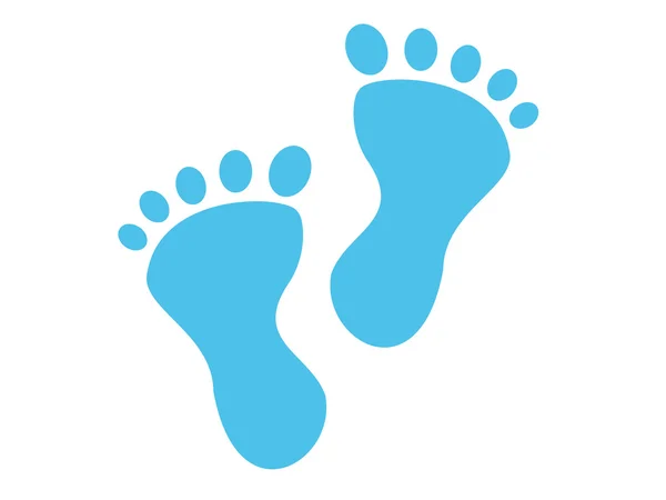 Huella del bebé niño pies — Vector stock © jbrouckaert1 #22669903
