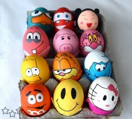 Huevos multi on Pinterest | Easter Eggs, Ideas Para and Manualidades