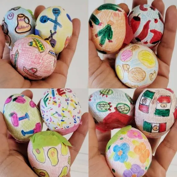 Huevos de Pascua Mexicanos cascarones mexicanos - Etsy México