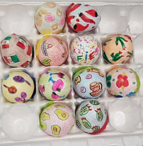Huevos de Pascua Mexicanos cascarones mexicanos - Etsy México